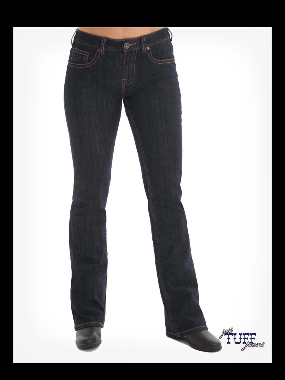 Just Tuff Women’s Dark Wash Boot Cut Jeans